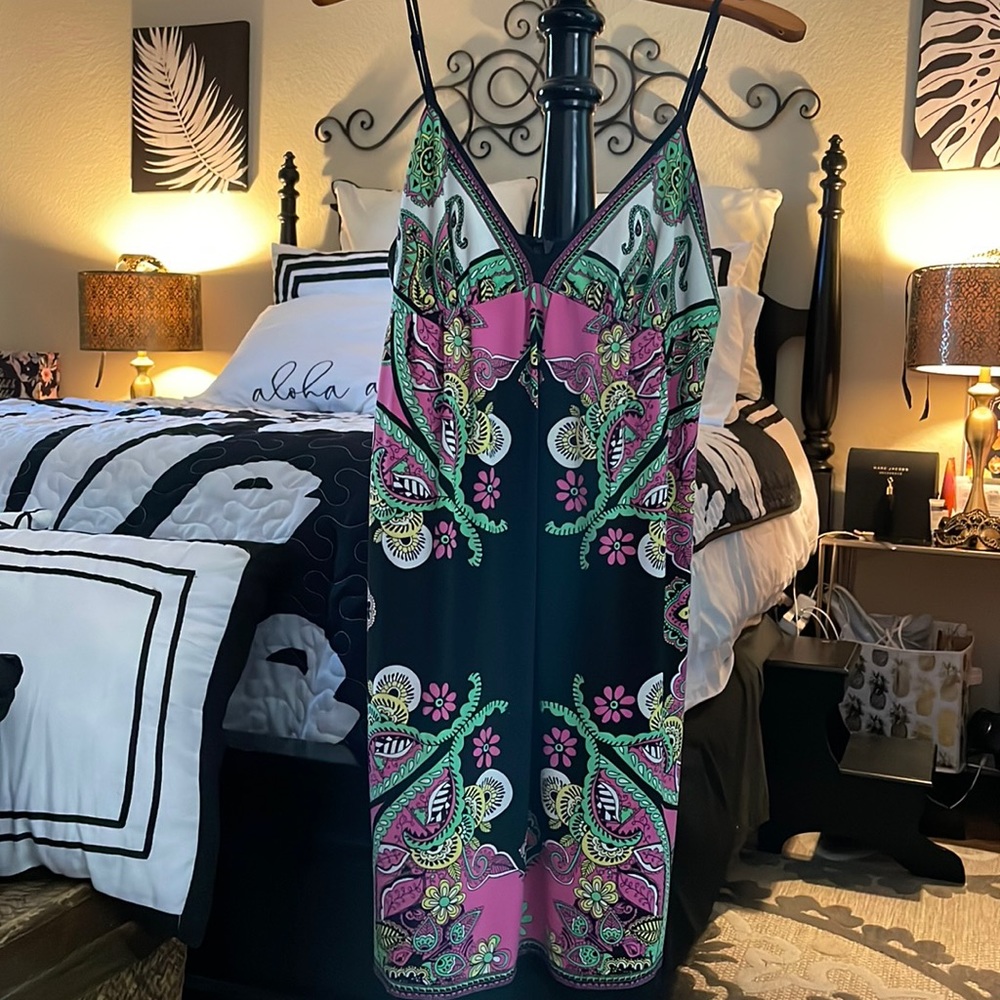 Scarf print dress
